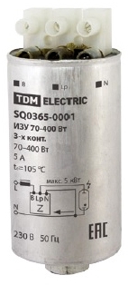 TDM ELECTRIC SQ0365-0001 ИЗУ 70-400 Вт 3-х конт. TDM